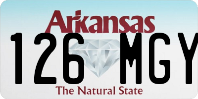 AR license plate 126MGY