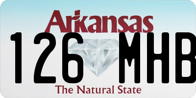 AR license plate 126MHB