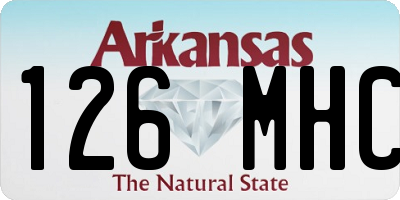 AR license plate 126MHC