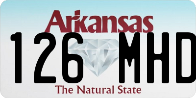 AR license plate 126MHD