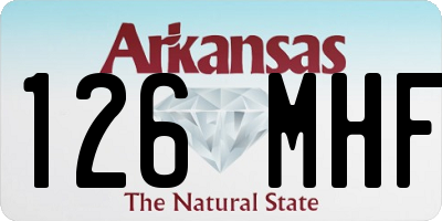 AR license plate 126MHF