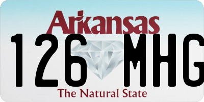 AR license plate 126MHG
