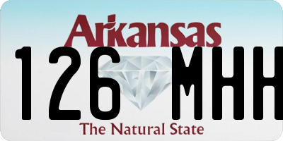 AR license plate 126MHH
