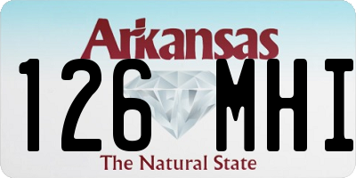 AR license plate 126MHI