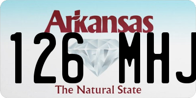 AR license plate 126MHJ