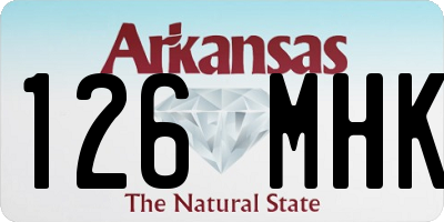 AR license plate 126MHK