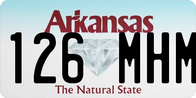 AR license plate 126MHM