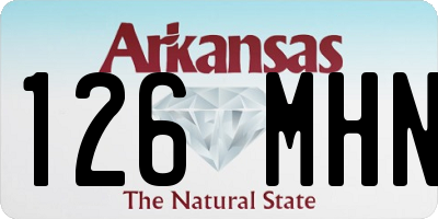 AR license plate 126MHN