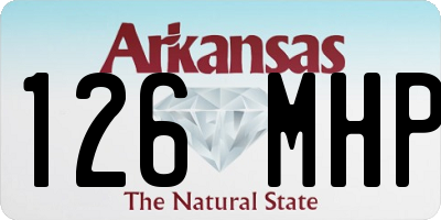 AR license plate 126MHP