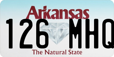 AR license plate 126MHQ