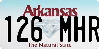 AR license plate 126MHR