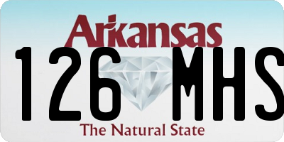 AR license plate 126MHS