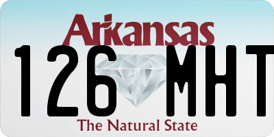 AR license plate 126MHT