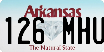 AR license plate 126MHU