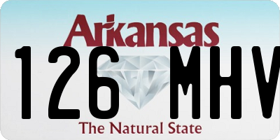 AR license plate 126MHV