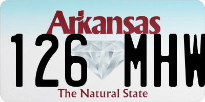 AR license plate 126MHW