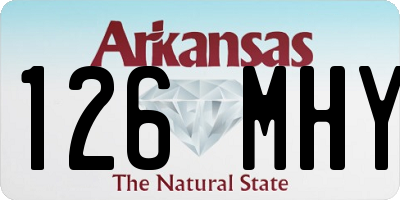 AR license plate 126MHY