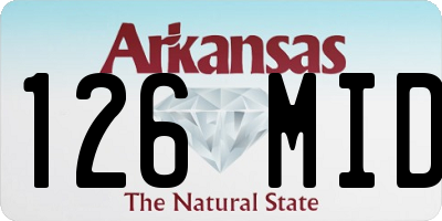 AR license plate 126MID