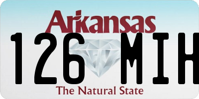 AR license plate 126MIH