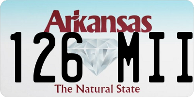 AR license plate 126MII