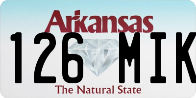 AR license plate 126MIK