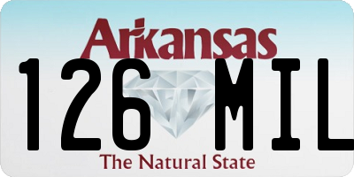 AR license plate 126MIL