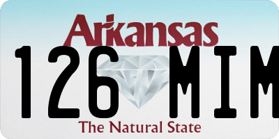 AR license plate 126MIM
