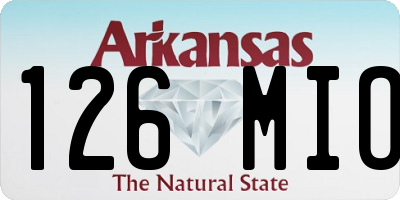 AR license plate 126MIO