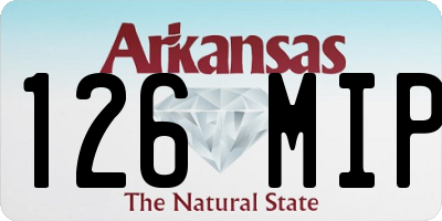 AR license plate 126MIP