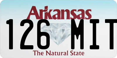 AR license plate 126MIT