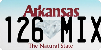 AR license plate 126MIX