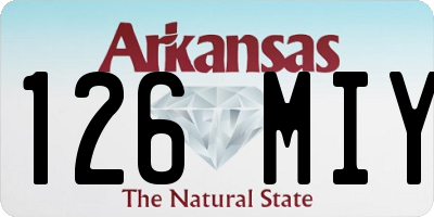 AR license plate 126MIY