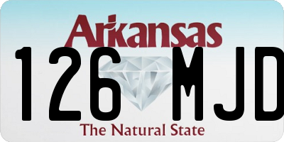 AR license plate 126MJD