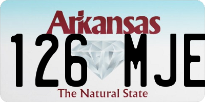 AR license plate 126MJE