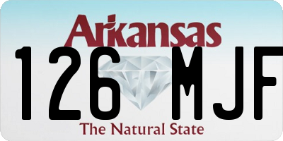 AR license plate 126MJF
