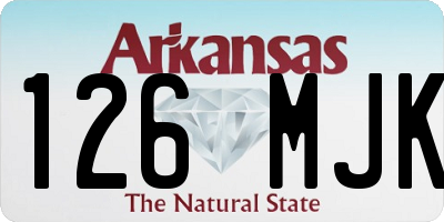 AR license plate 126MJK