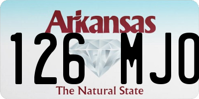 AR license plate 126MJO