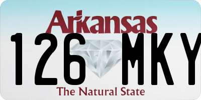 AR license plate 126MKY