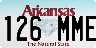 AR license plate 126MME