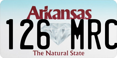 AR license plate 126MRC