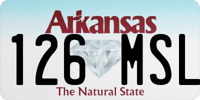 AR license plate 126MSL