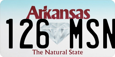 AR license plate 126MSN