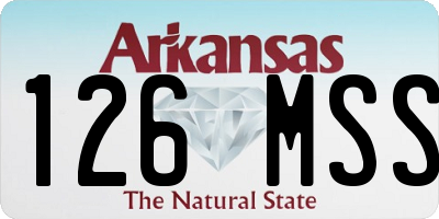 AR license plate 126MSS