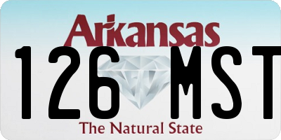 AR license plate 126MST