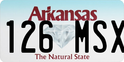 AR license plate 126MSX