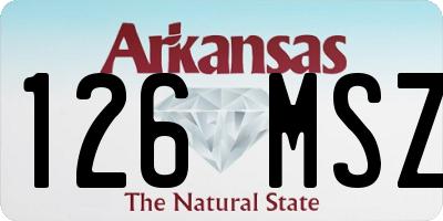 AR license plate 126MSZ