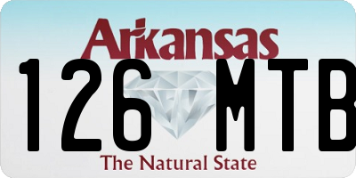AR license plate 126MTB
