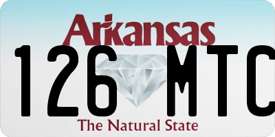 AR license plate 126MTC