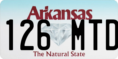 AR license plate 126MTD