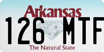 AR license plate 126MTF